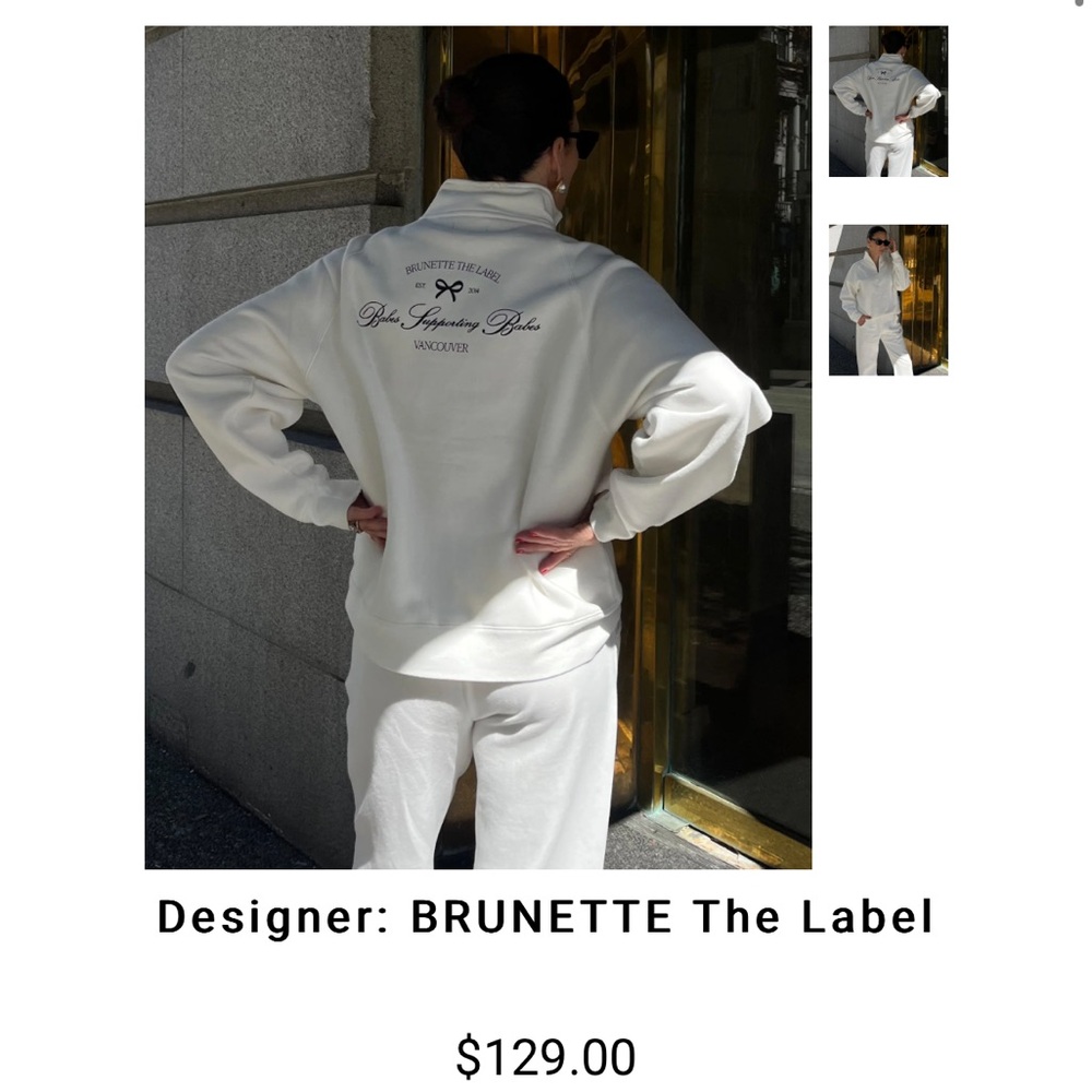 BRUNETTE The Label White Women's Top